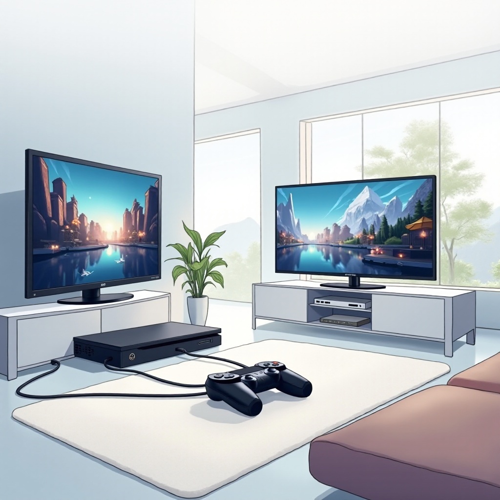 hubungkan ps5 ke monitor dan tv