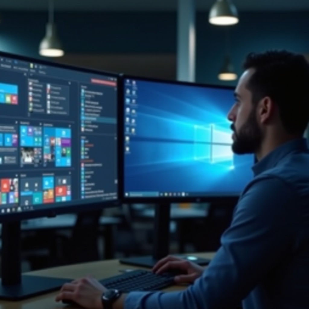 Mengapa taskbar Windows saya tidak membagi tugas di antara monitor