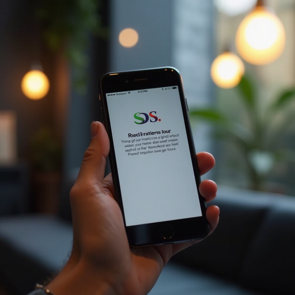 mitä sos tarkoittaa iphone:ssä
