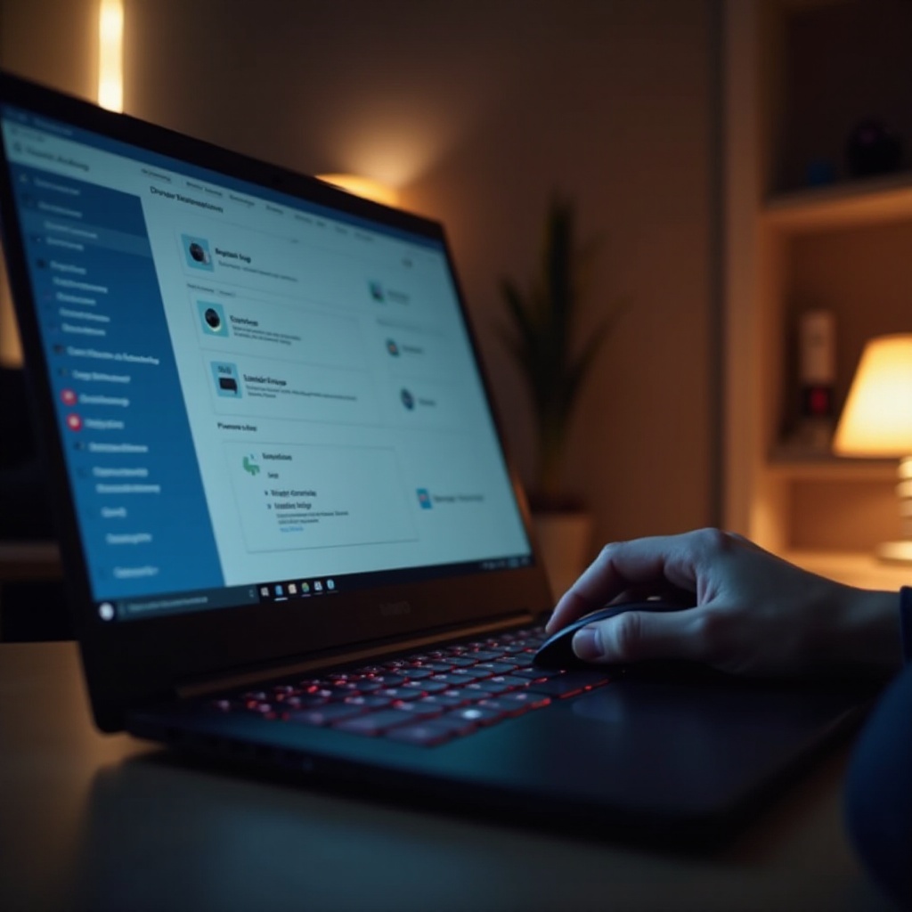 mysz nie działa na laptopie Lenovo