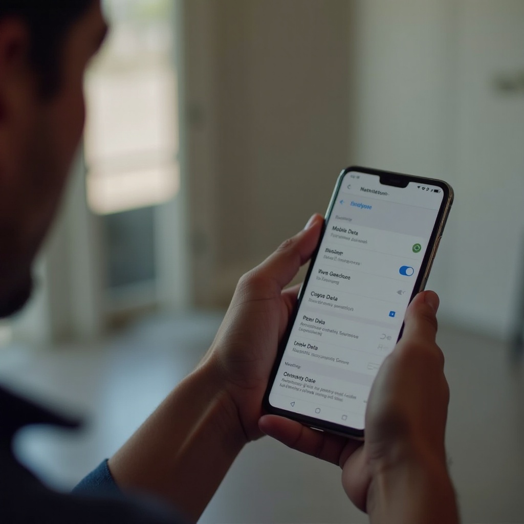 Android携帯のモバイルデータが機能しません