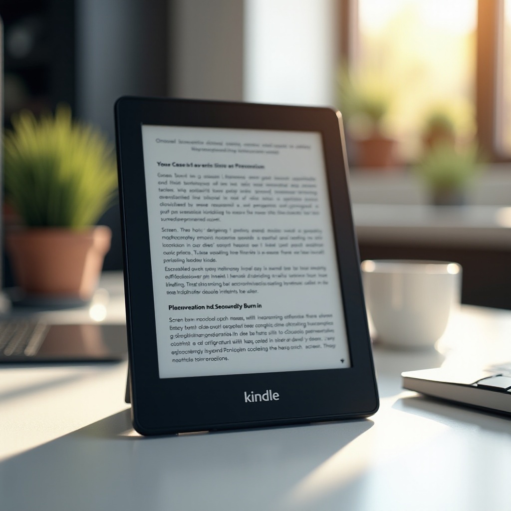 amazon kindle scherm inbranden
