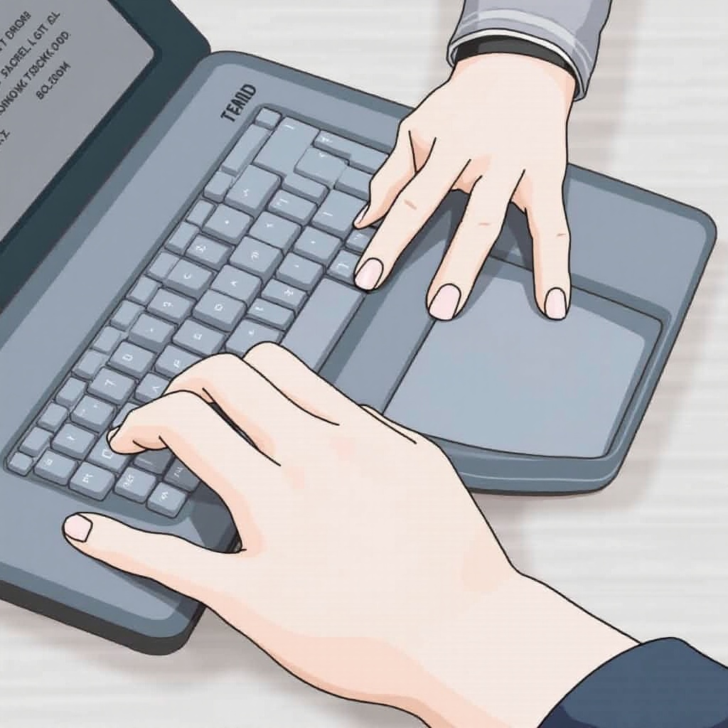 cara menggulir di laptop