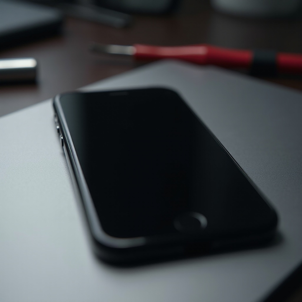 iphone x screen went black but still works