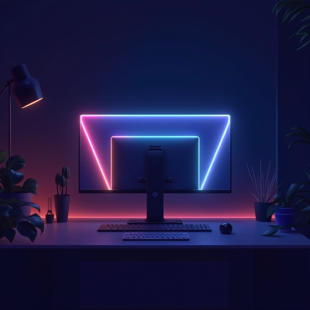 반응형 LED 조명으로 모니터 경험을 변혁하세요.