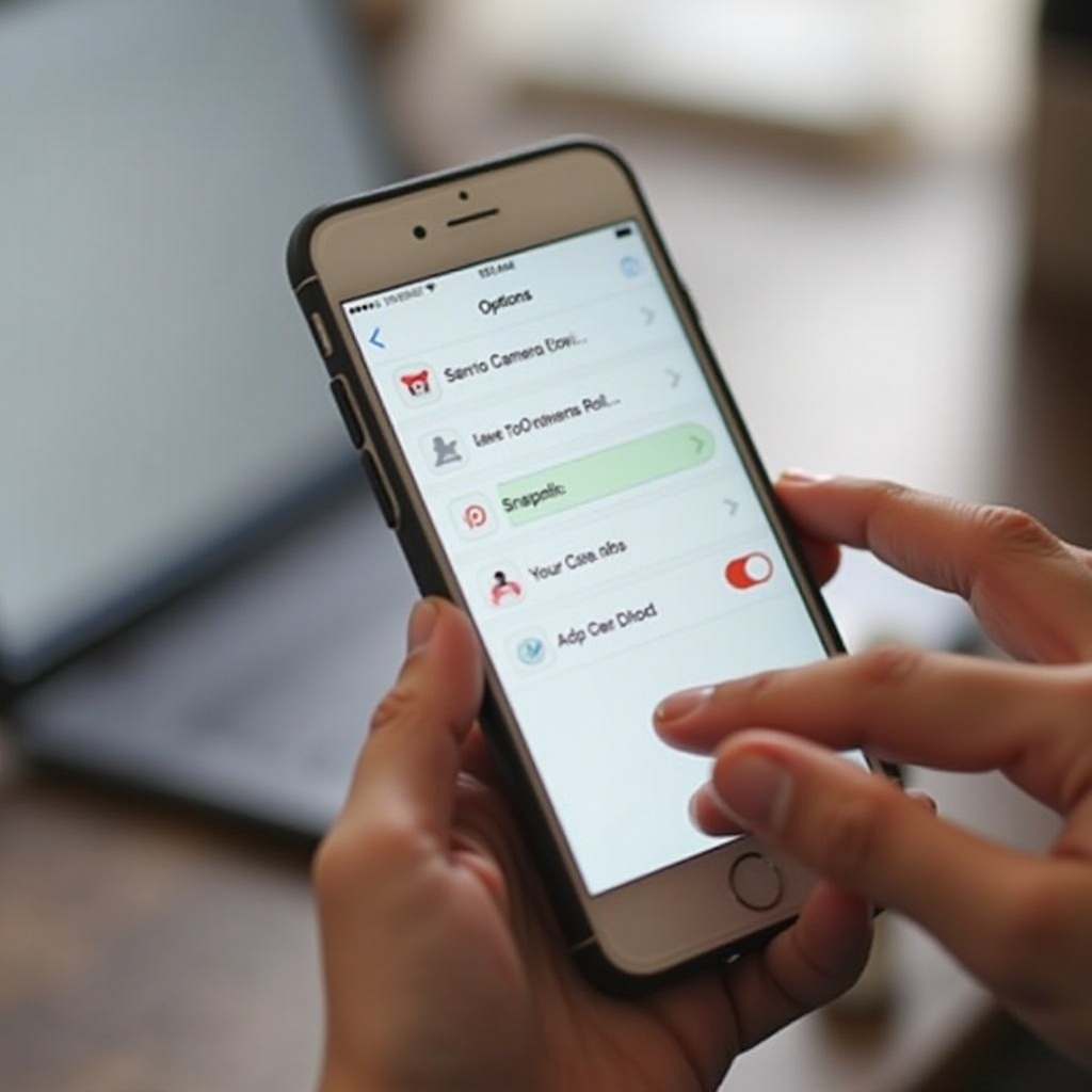 how to save snaps to camera roll